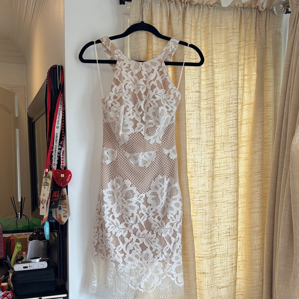 Intermix Elegant White Lace Dress